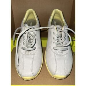 Hotter Solar Women’s Size 8.5 Dove Gray‎ Leather Walking Shoe Sneaker EUC